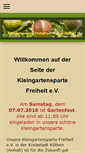 Mobile Screenshot of kleingartensparte-freiheit.de