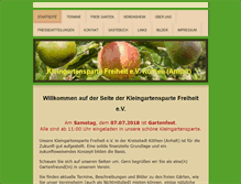 Tablet Screenshot of kleingartensparte-freiheit.de